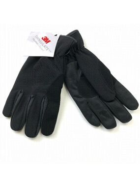 MENS Thinsulate Black Winter Gloves Choose Medium Or Large